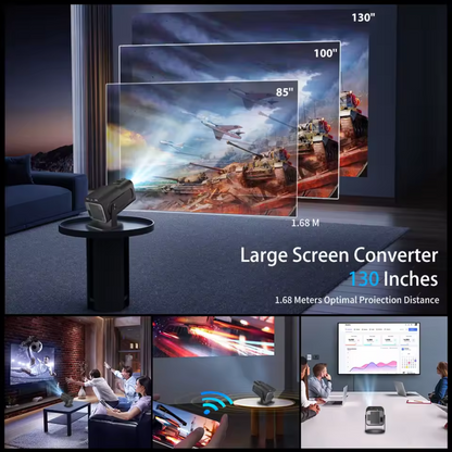COREVISION | Proyector Portátil 4K, Full HD, Andorid Smart